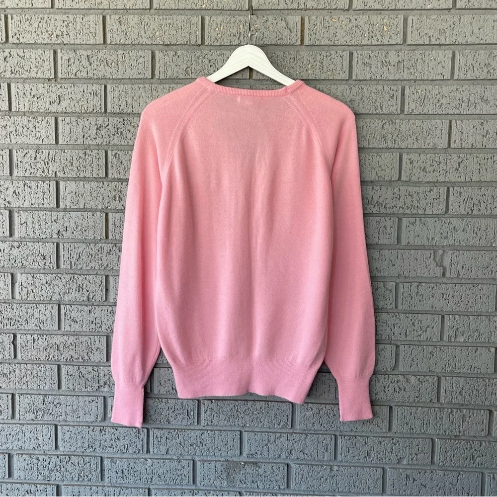 Vintage Christian Dior Sweater Light Pink Size Large